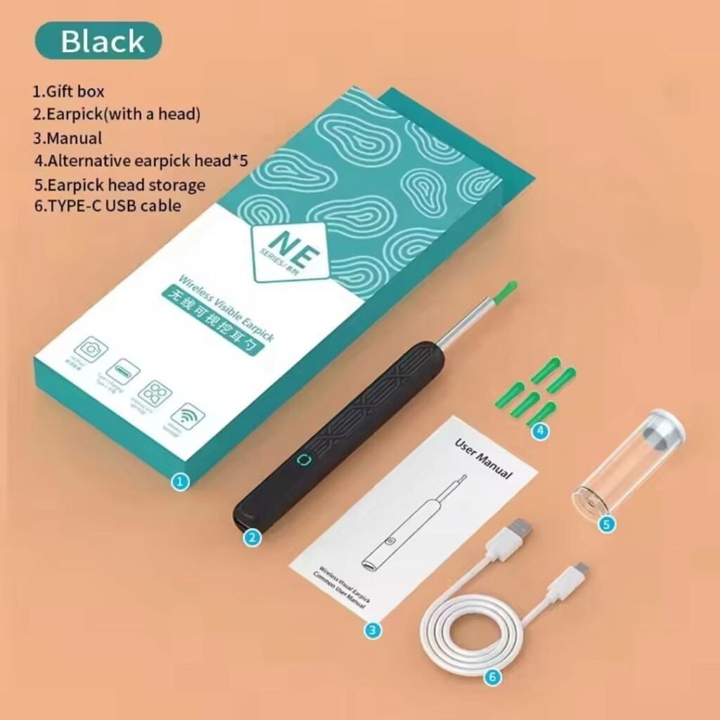 Ear wax cleaner with HD camera Resolution